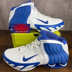 NEW Nike Shox Lethal TB Duke White/Blue 2005 Size 11.5 311739-143 Men’s Basketball Shoes OG Rare