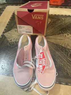 VANS Old Skool Powder Pink/True White size 3
