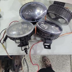 4 Blue Forklift Safety Lights By Speaker