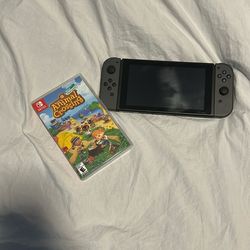 Nintendo Switch With Animal Crossing New Horizon