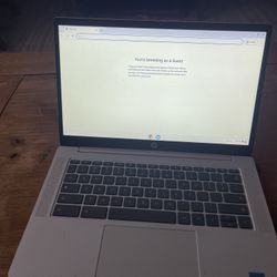 HP CHROME LAPTOP AND A 30 Inch FLAT SCREEN
