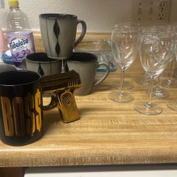 Mugs, Wine Glasses And Other Cups 