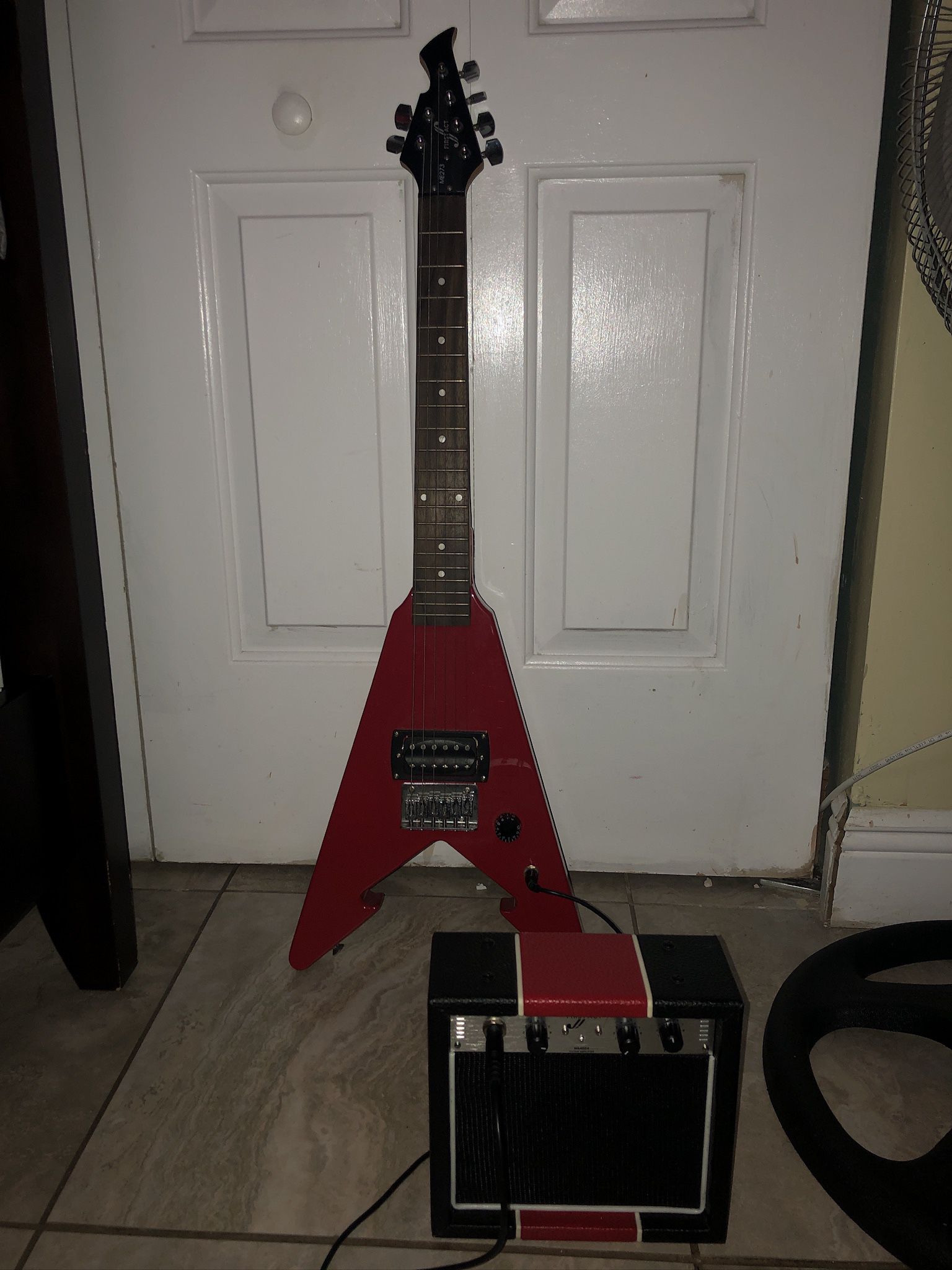 Red First Act Electric Guitar 