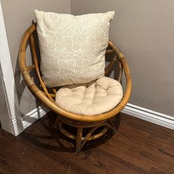 Rattan Chair – Boho/Vintage Style