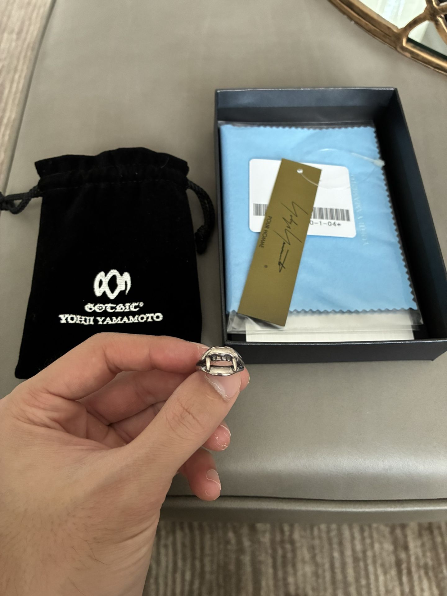 Yohji Yamamoto Gothic Vamp Ring Size 4