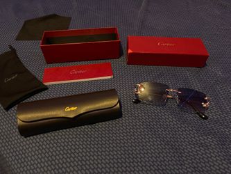 Cartier rimless glasses