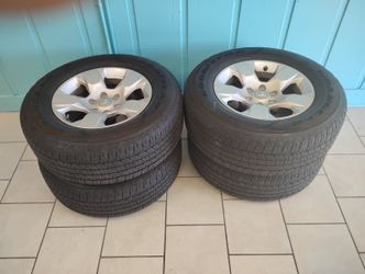Tires and rims for ram truck