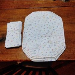 Vintage From The Fifties Placemat And Napkins