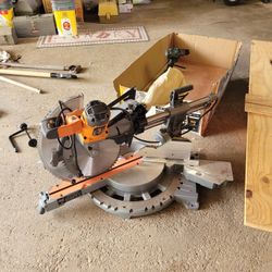 Rigid 12in Dual Bevel Miter Saw 