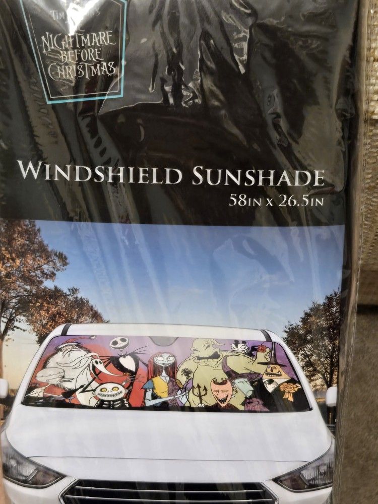 Disney NBX Characters Car Shade 58" x 27" FITS MOST CAR WINDOWS