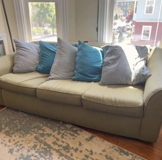 Grey Couch With Set Will Deliver