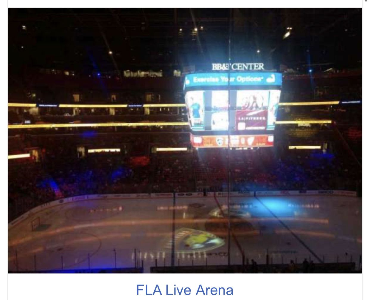 Florida Panthers Tickets Vs Colorado Avalanche Club Level