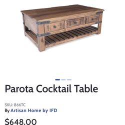 Cocktail and chair side table