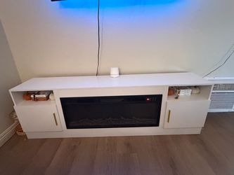 70” Fireplace TV table