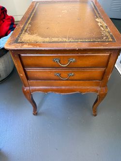 Vintage French Provincial Side Table with Drawer