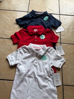 Playeras tipo polo p/r niña