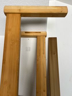 Simple natural bamboo queen size bed frame