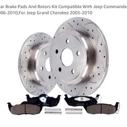 Rear Brakes And Rotors Kit -  *Jeep Commander  2006-2010 * *Jeep Grand Cherokee 2005-20010 *