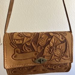 Vintage Leather Satchel Purse