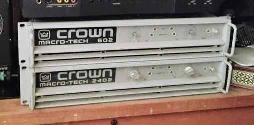 CROWN MACRO TECH 602 & 2404 amps$1