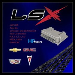 LS ECM - (DBC/DBW) - VATS DELETED - FANS ON - REAR O2/EMISSIONS CODES TURNED OFF