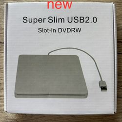 Super Slim USB2.0 Slot-in DVDRW, Opened Box But Never Used 