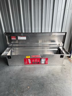 CRAFTSMAN Truck Tool Box 71.36-in x 19.57-in x 16.58-in Silver Aluminum Crossover