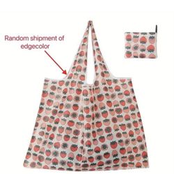 Reusable Strawberry Shopping Tote Bag