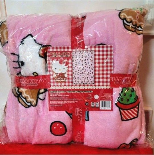 Hello Kitty Pink Gingerbread Blanket