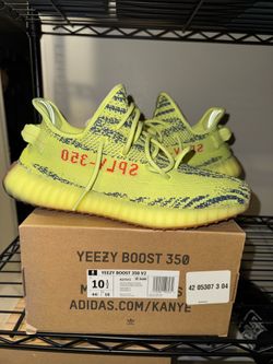 Adidas Yeezy Boost 350 V2 Semi Frozen Yellow Sz10.5