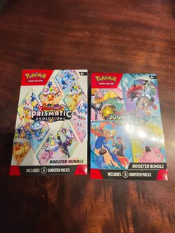 Prismatic Evolutions and Journey Together Booster Bundle Boxes