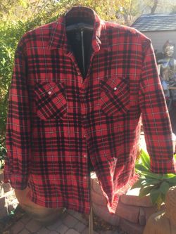 Warm quilted shirt in L