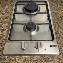 Summit Countertop Stove Stainless Steel 