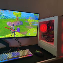 White Gaming Pc Computer Desktop