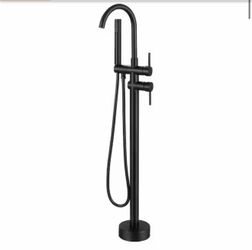 Roman Faucet Freestanding Faucet in Black