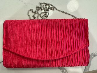 Brand New Rose Evening Bag, Clutch With Chain-never Used