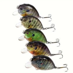 2.36in Panfish Crankbait ALL 5!