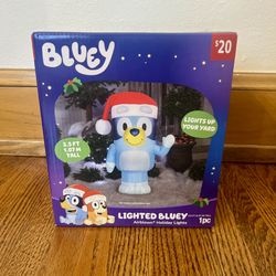 Gemmy 3.5' Disney Bluey in Santa Hat Christmas Indoor/Outdoor Lighted Inflatable NIB