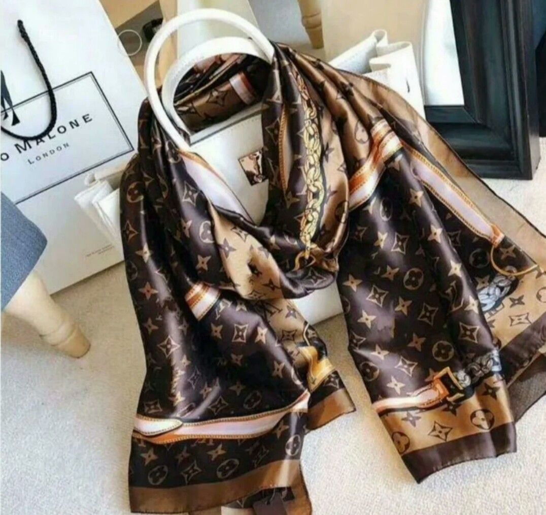 180cm x 90cm long silky scarf