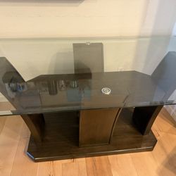 Glass Top Dining Table 
