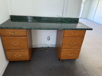 A Desk, And A Counter