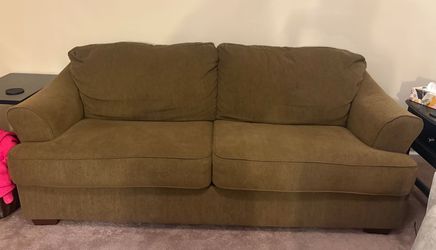 Fabric Two-Cushion Sofa