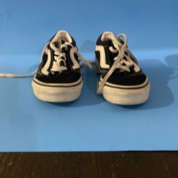 Vans Black And White Size 13.0 Kids