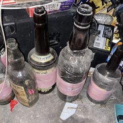 Antique Prewar Liquor Bottles