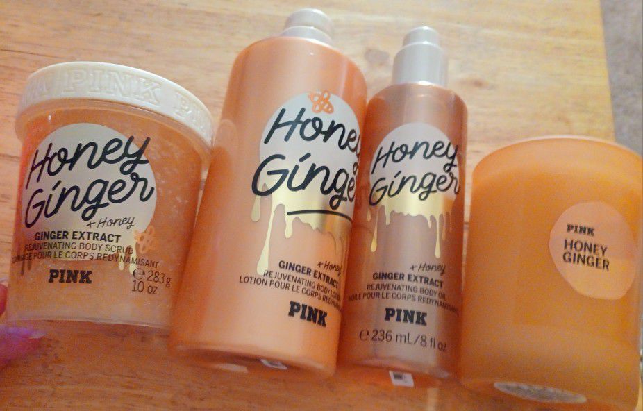 Brand New Pink Honey Ginger Beauty Gift Set 