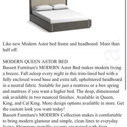 Bassett Modern Astor Bed Cal King bed
