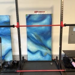 CAP BARBELL POWER RACK W/ATTACHMENTS 