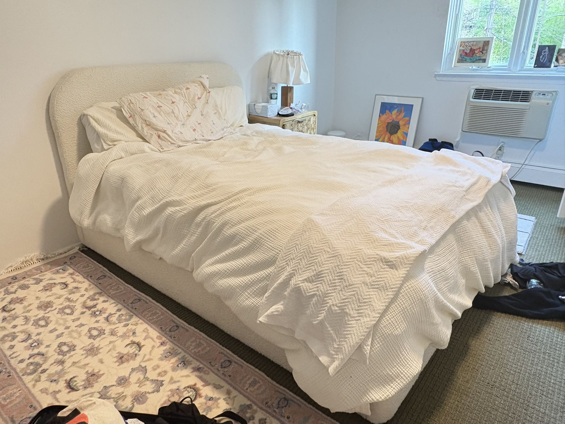Gorgeous Boucle Double Bed