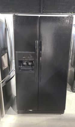 Kenmore Side By Side Black Refrigerator Fridge
