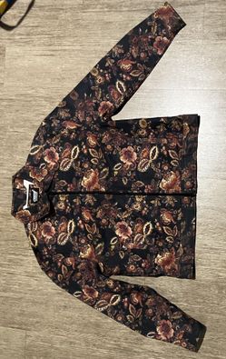 Floral zip up